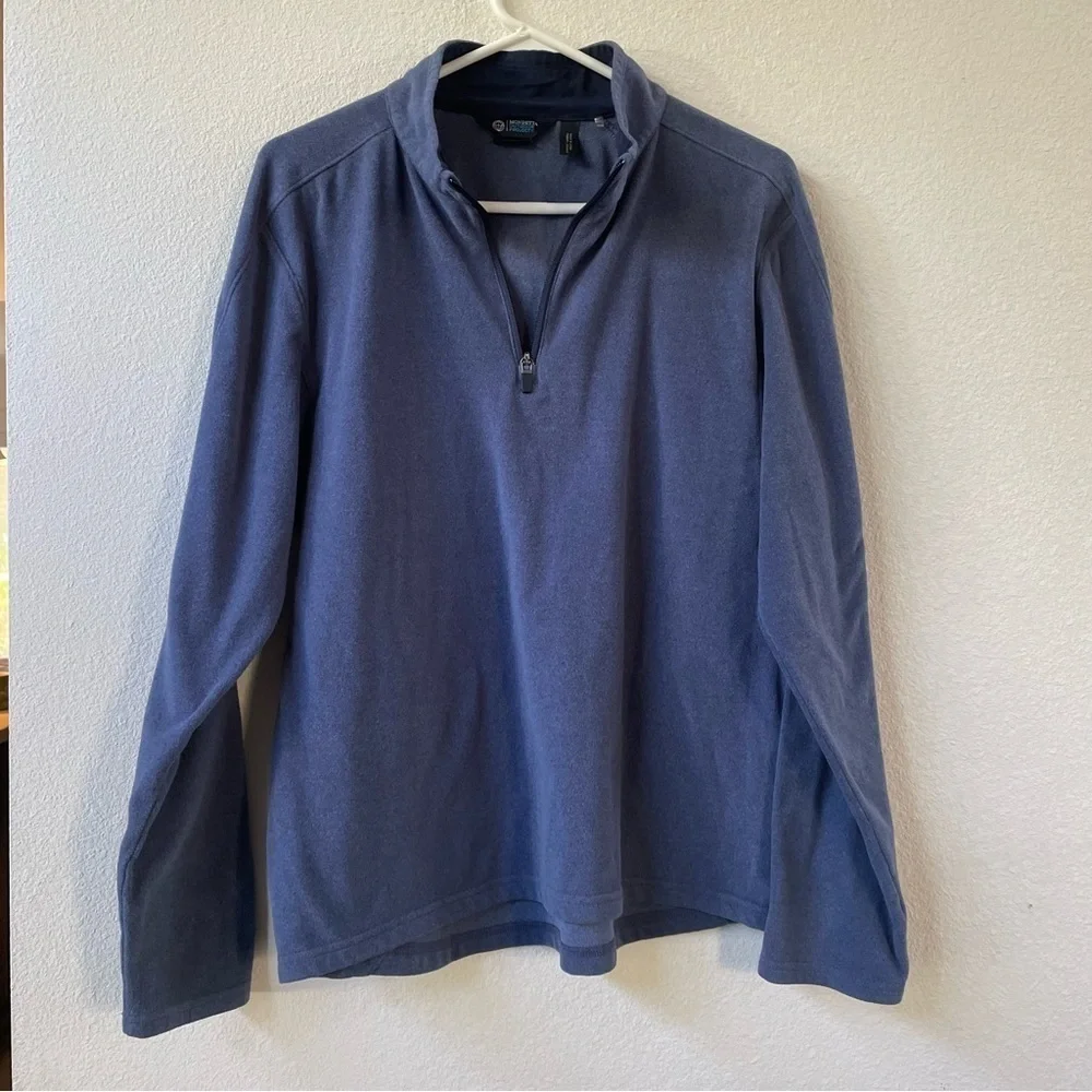 Mondetta Outdoor project quarter zip fleece jacket in steel blue